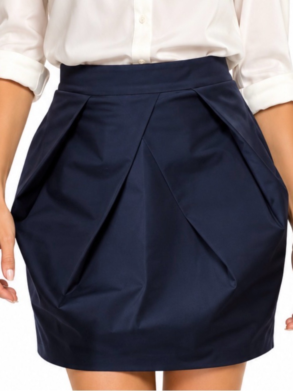 J.Crew Women's A-Line Skirt Blue Size 4 Like New